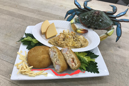 shrimp & crab au gratin
