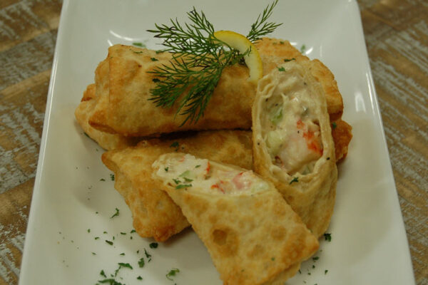 Crab & Shrimp Roll-Ups - Dom Rolls