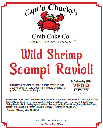 Wild Shrimp Scampi label